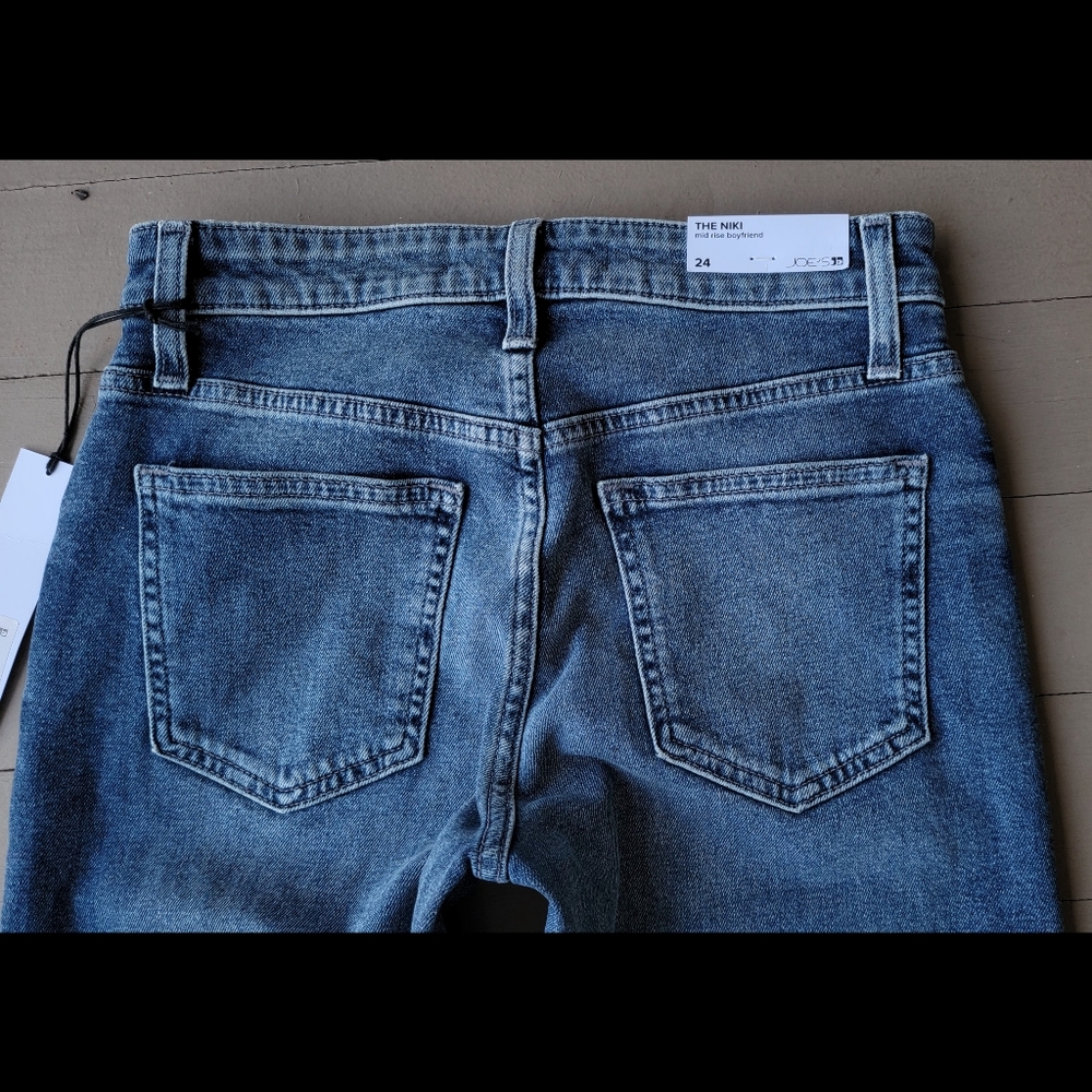 ๐ Joe's Joes Jeans The Niki Boyfriend mid rise jean VAQUERO med blue TSMVSQ5860 - Picture 6 of 16